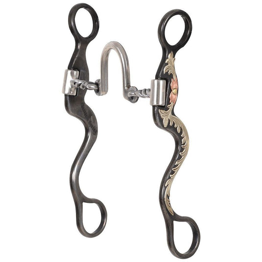 Classic Equine BitLogic Browned Iron Cavalry Ported Twisted Wire Bit