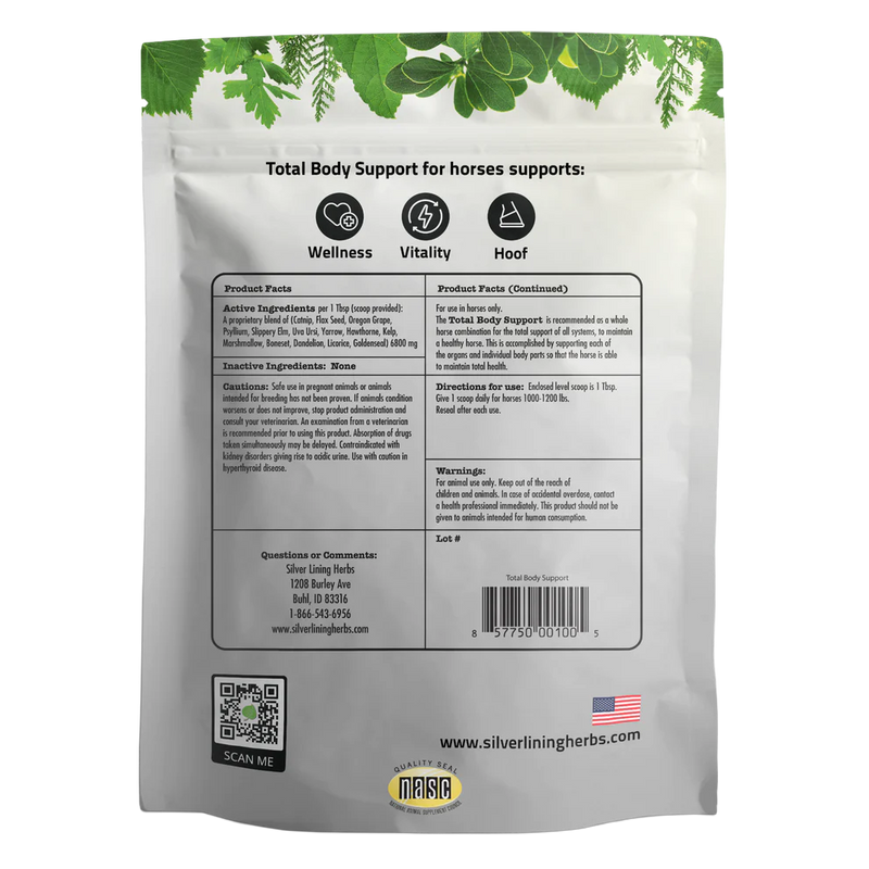 Load image into Gallery viewer, Silver Lining Total Body Support for Horses - 1 LB
