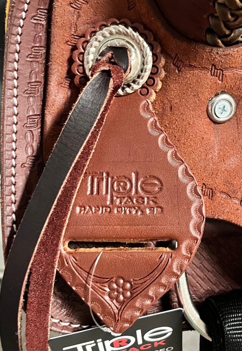 Load image into Gallery viewer, Triple R Kid Modified Association Rancher Saddle 10"
