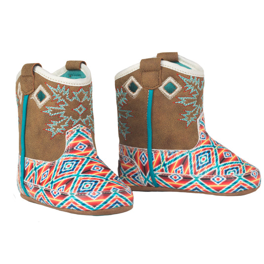 Brynlee Baby Bucker Boot - Brown/Multi