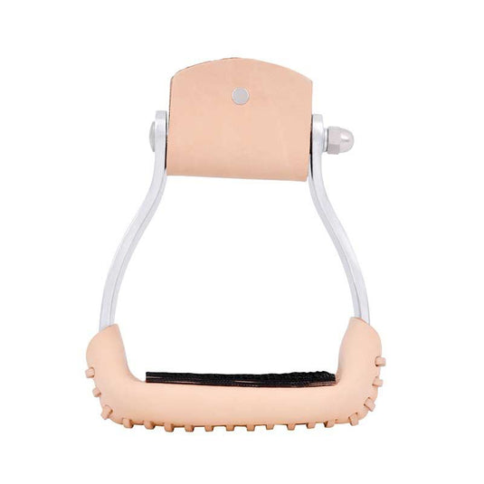 Aluminum Barrel Stirrup with Rubber Tread - 2