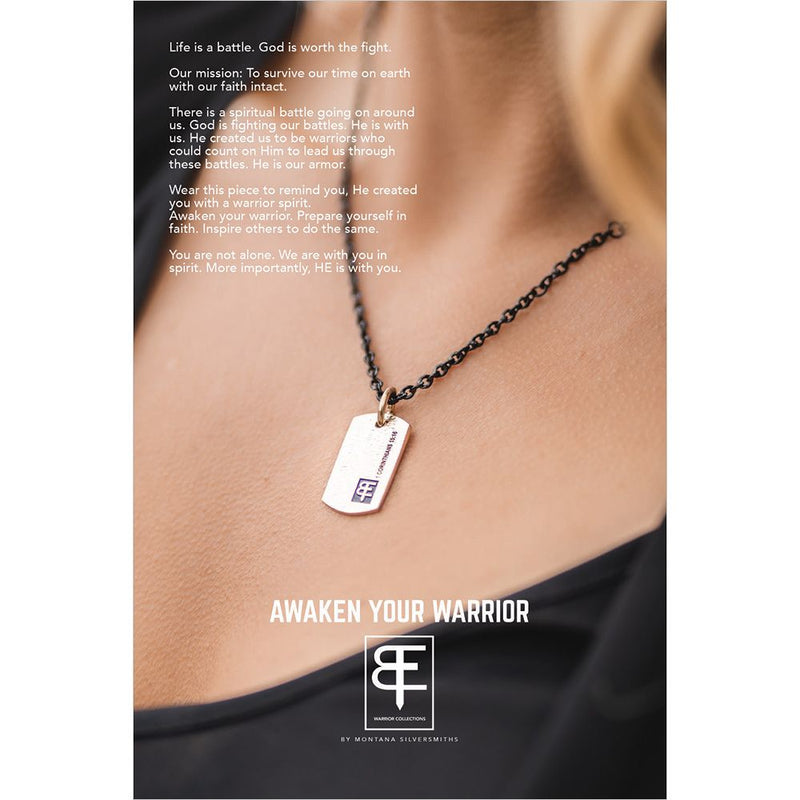 Load image into Gallery viewer, Montana Silversmiths Warrior Small Dog Tag
