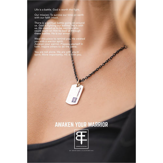 Montana Silversmiths Warrior Small Dog Tag