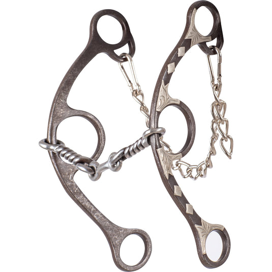 Classic Equine Sherry Cervi Diamond Long Shank Twisted Wire Dogbone Bit