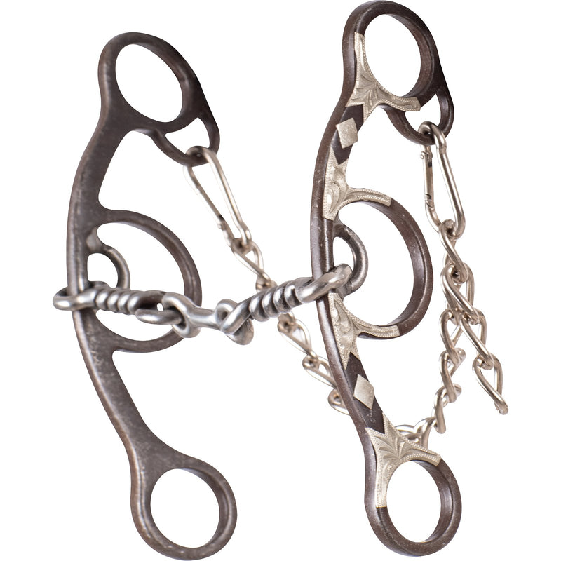Load image into Gallery viewer, Classic Equine Sherry Cervi Diamond Short Shank II Twisted Wire Dogbone Bit
