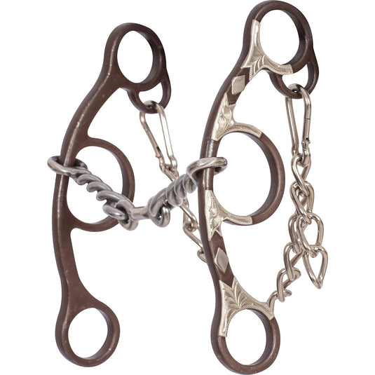 Classic Equine Sherry Cervi Diamond Short Shank Twisted Wire Dogbone Bit
