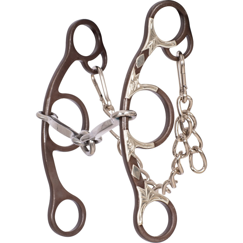 Load image into Gallery viewer, Classic Equine Sherry Cervi Diamond Short Shank O-Ring Square Snaffle Bit
