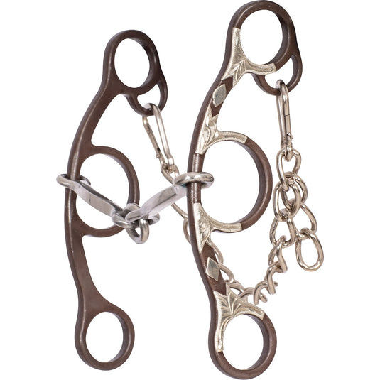 Classic Equine Sherry Cervi Diamond Short Shank O-Ring Square Snaffle Bit