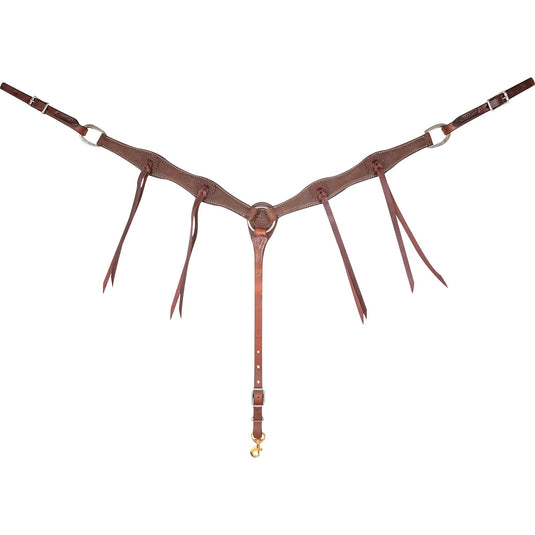 Martin Chocolate Rosettes Roughout Breast Collar - 1-1/2