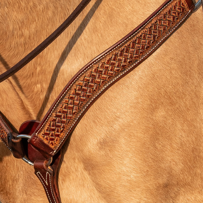 Load image into Gallery viewer, Martin Weathered Antiqued Weave Breast Collar - 2"
