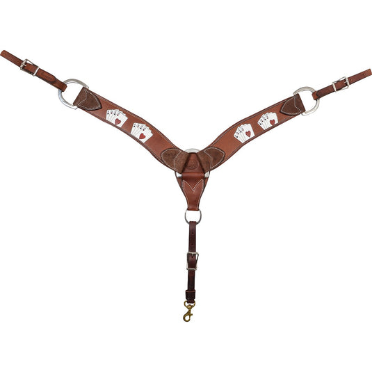 Martin Chocolate Painted Card Suit Breast Collar - 2-3/4"