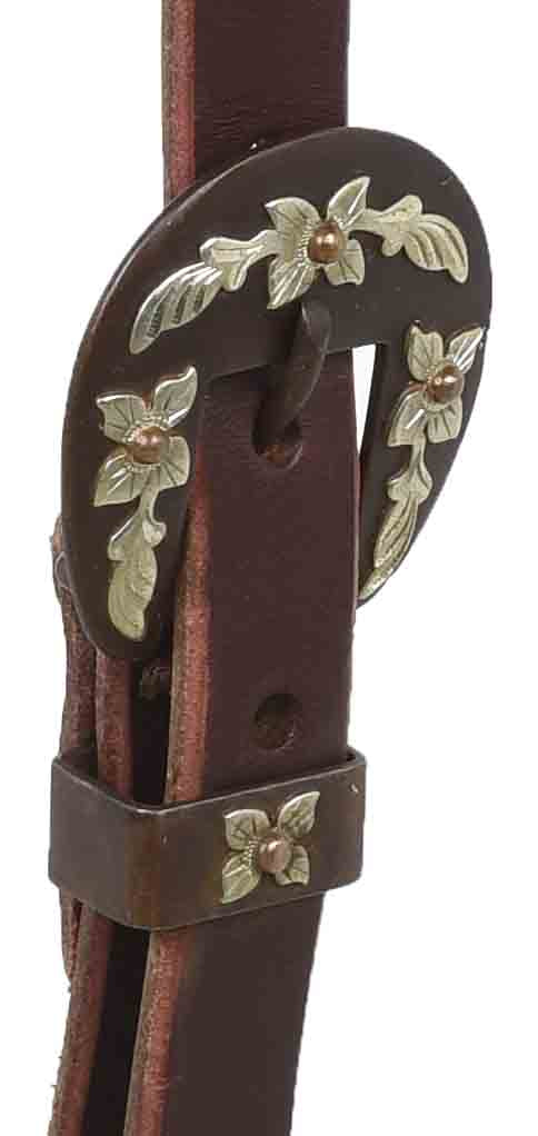 Load image into Gallery viewer, Berlin Latigo Split Ear Brown Iron Buckle Headstall
