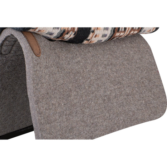 Classic Equine Contour Wool Top Felt Pad - 3/4"