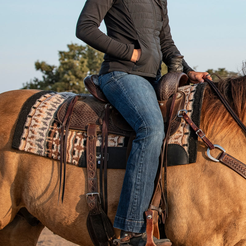 Load image into Gallery viewer, Classic Equine Contour Wool Top Felt Pad - 3/4"

