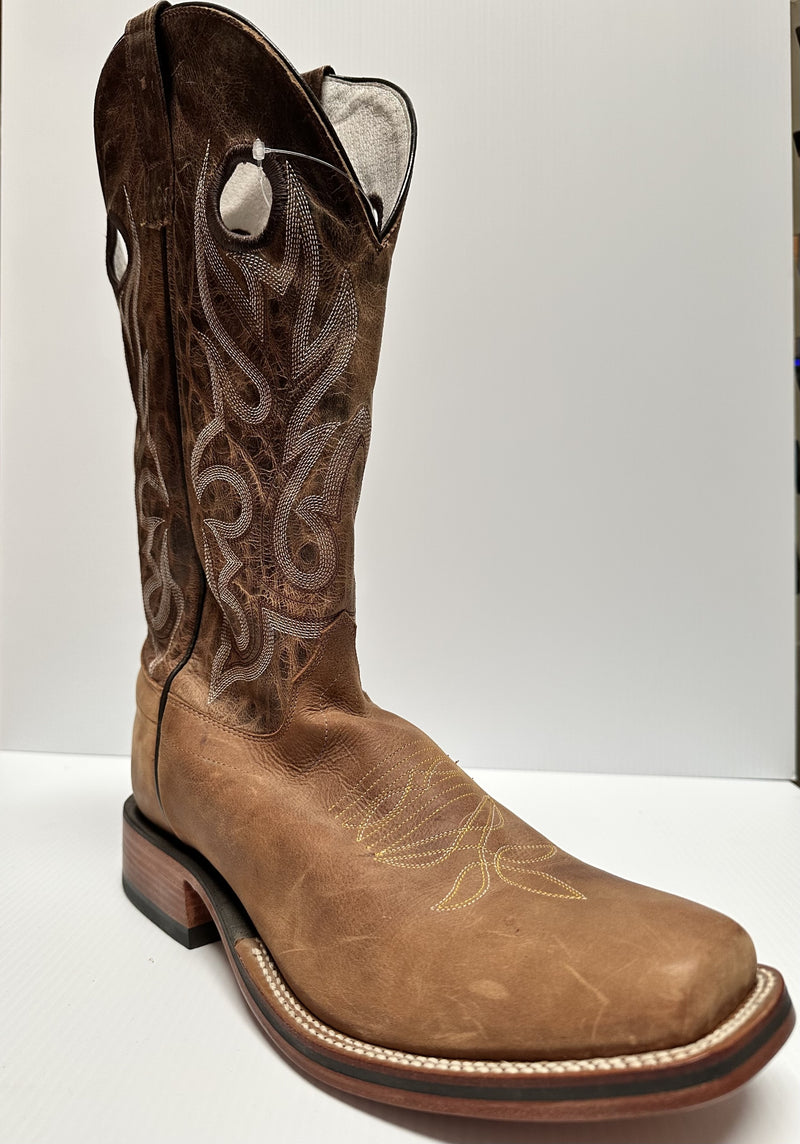 Load image into Gallery viewer, Olathe 13" Honey Crazyhorse Cutter Toe Boot - Tan
