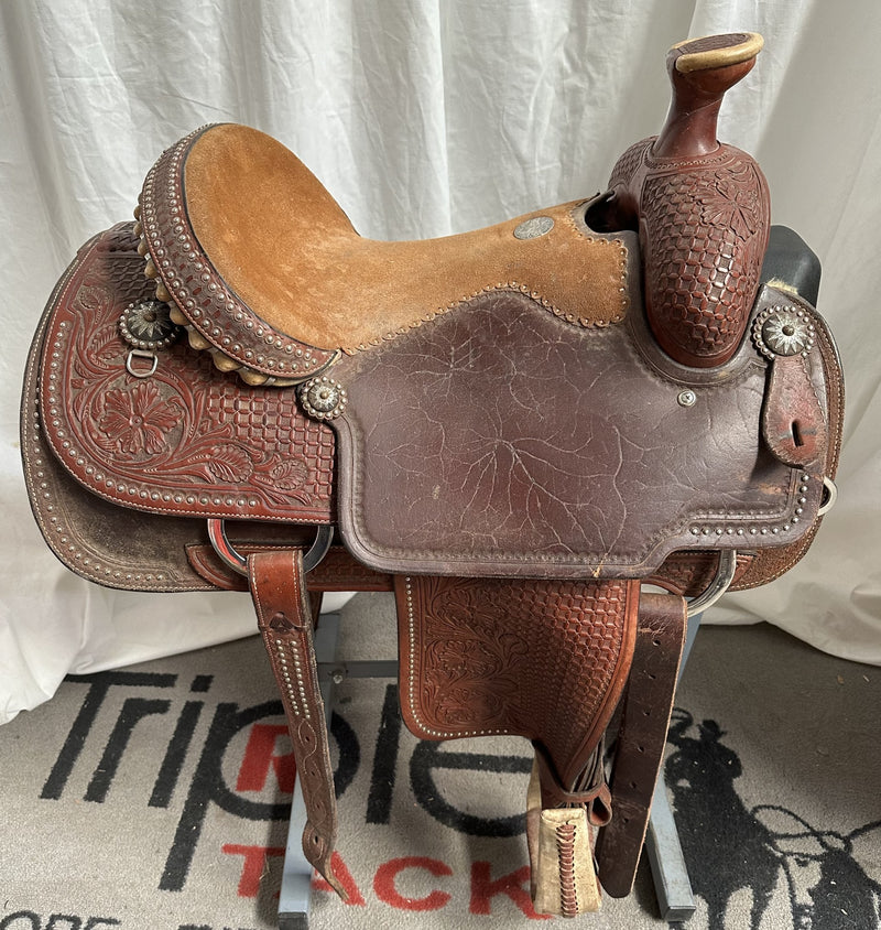 Load image into Gallery viewer, Used Martin 7/8 Combo Team Roper Saddle 14.5"
