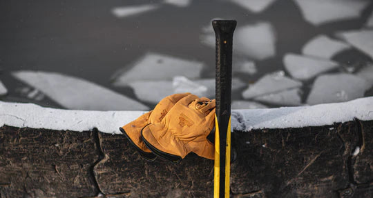 Load image into Gallery viewer, Bear Knuckles Double Wedge Thin Fleece-Lined Water Resistant Cowhide Driver Winter Glove
