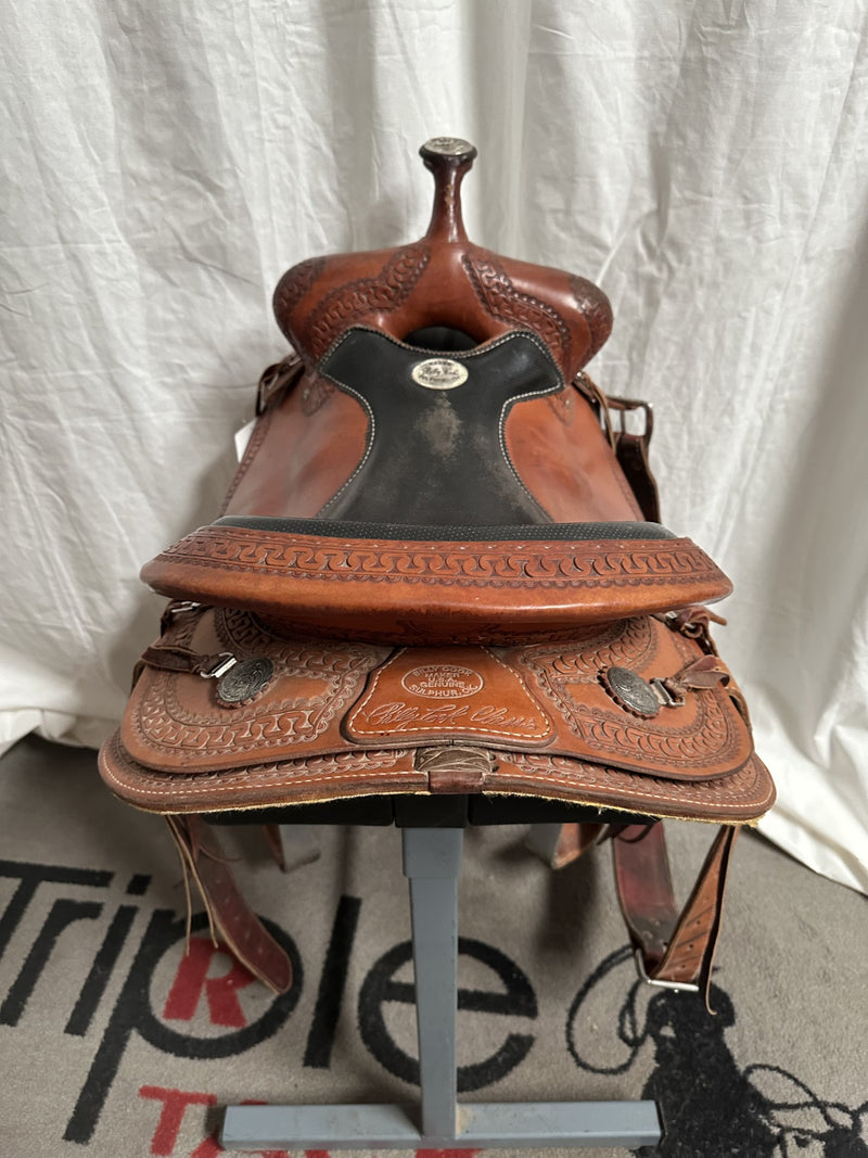 Load image into Gallery viewer, Used Billy Cook Trail Saddle 15"
