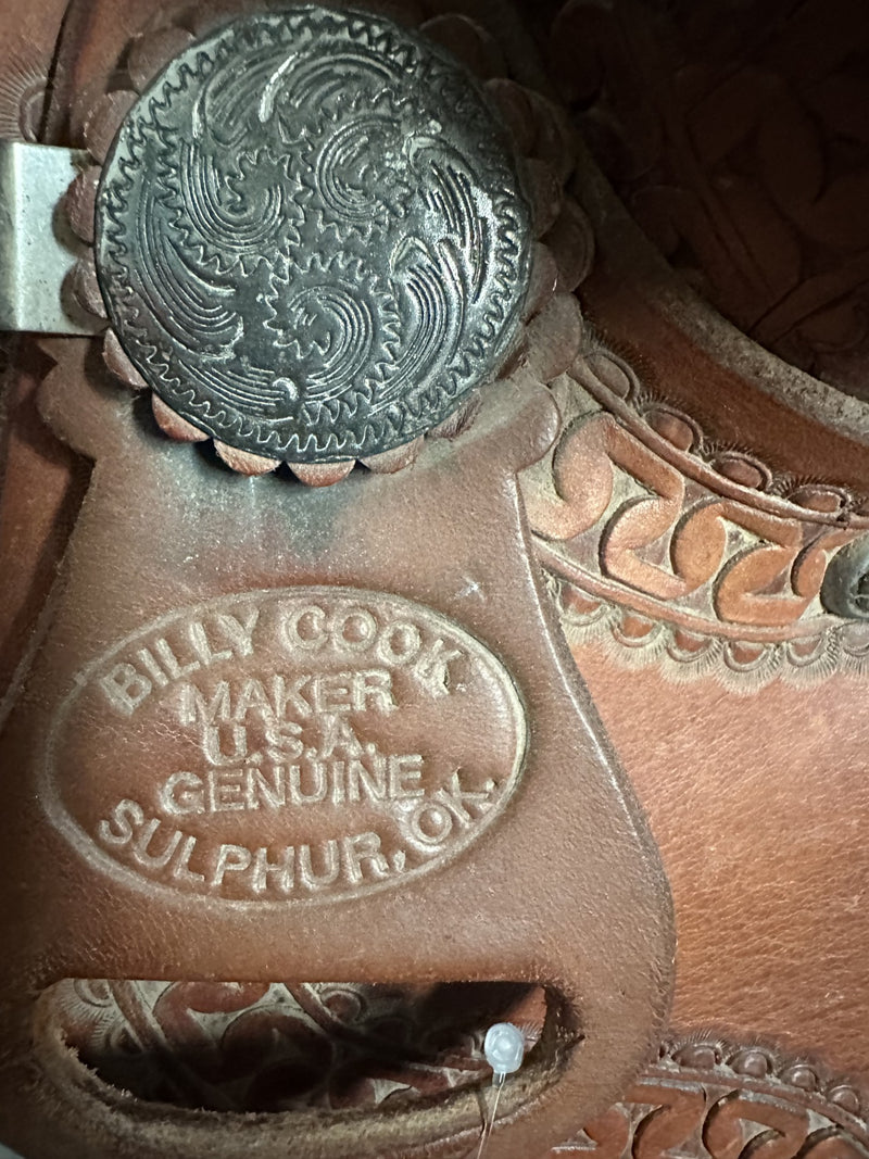 Load image into Gallery viewer, Used Billy Cook Trail Saddle 15"
