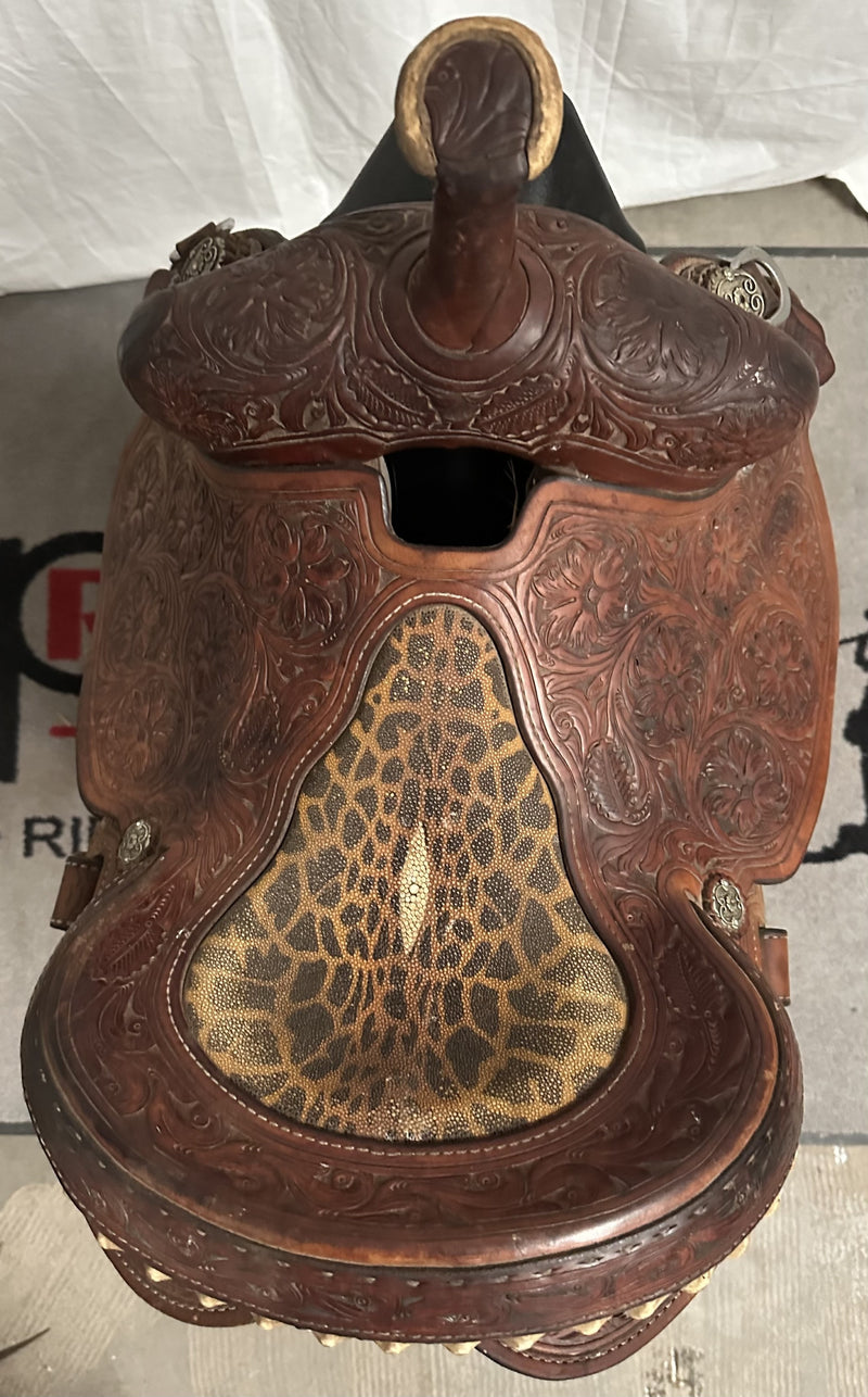Load image into Gallery viewer, Used Cactus Charmayne Barrel Saddle 14"
