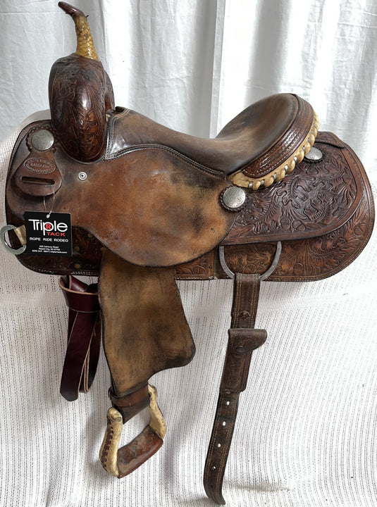 Used Ken's Custom Barrel Saddle 14