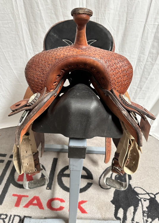 Used Double J Saddlery Barrel Saddle 14.5"