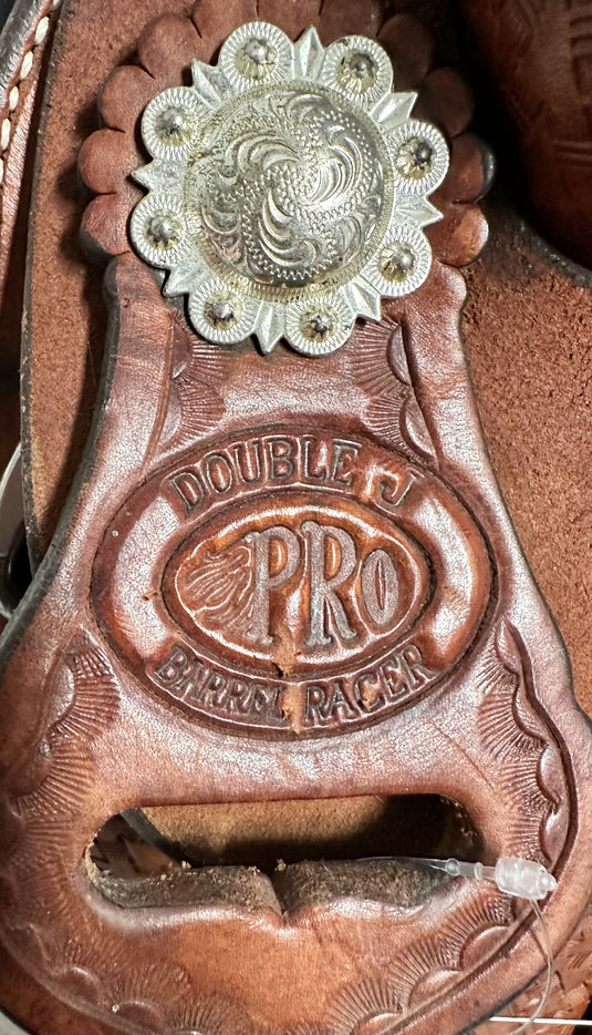 Used Double J Saddlery Barrel Saddle 14.5"