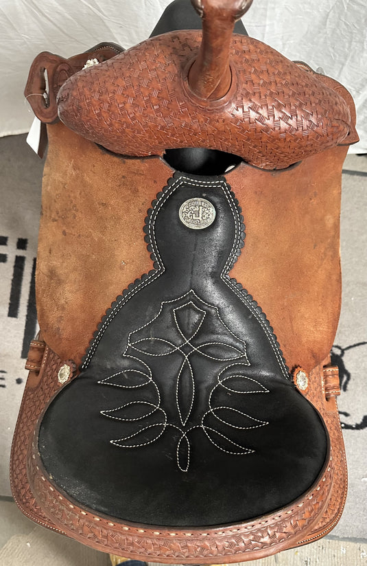 Used Double J Saddlery Barrel Saddle 14.5"
