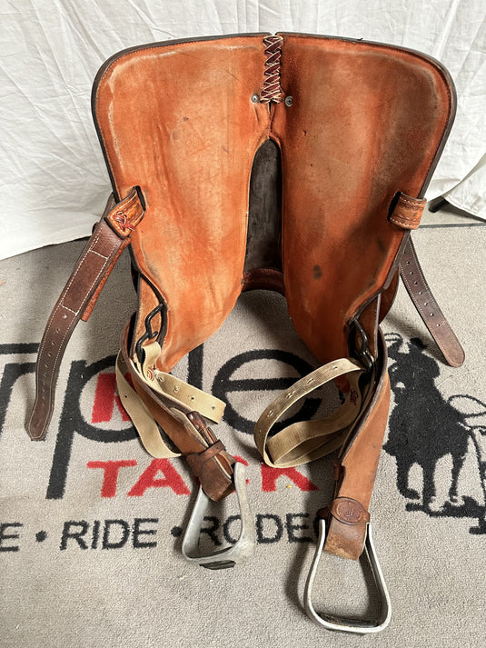 Used Double J Saddlery Barrel Saddle 14.5"