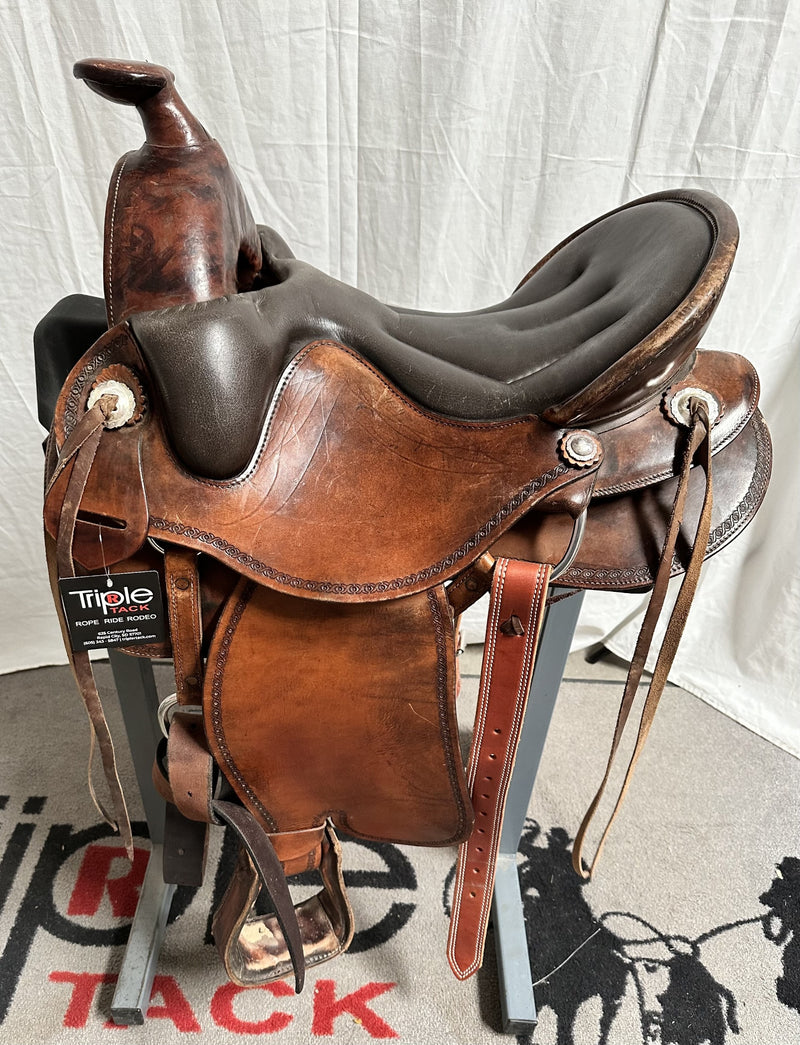 Load image into Gallery viewer, Used American Flex Trail Saddle 15"
