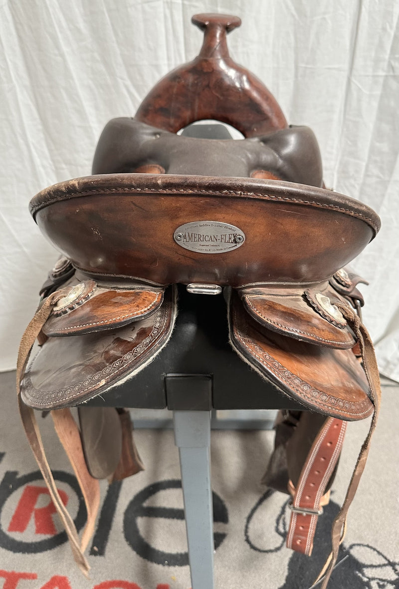 Load image into Gallery viewer, Used American Flex Trail Saddle 15"
