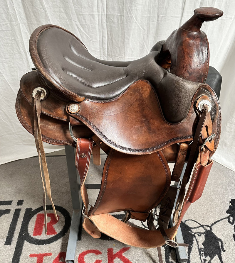 Load image into Gallery viewer, Used American Flex Trail Saddle 15"
