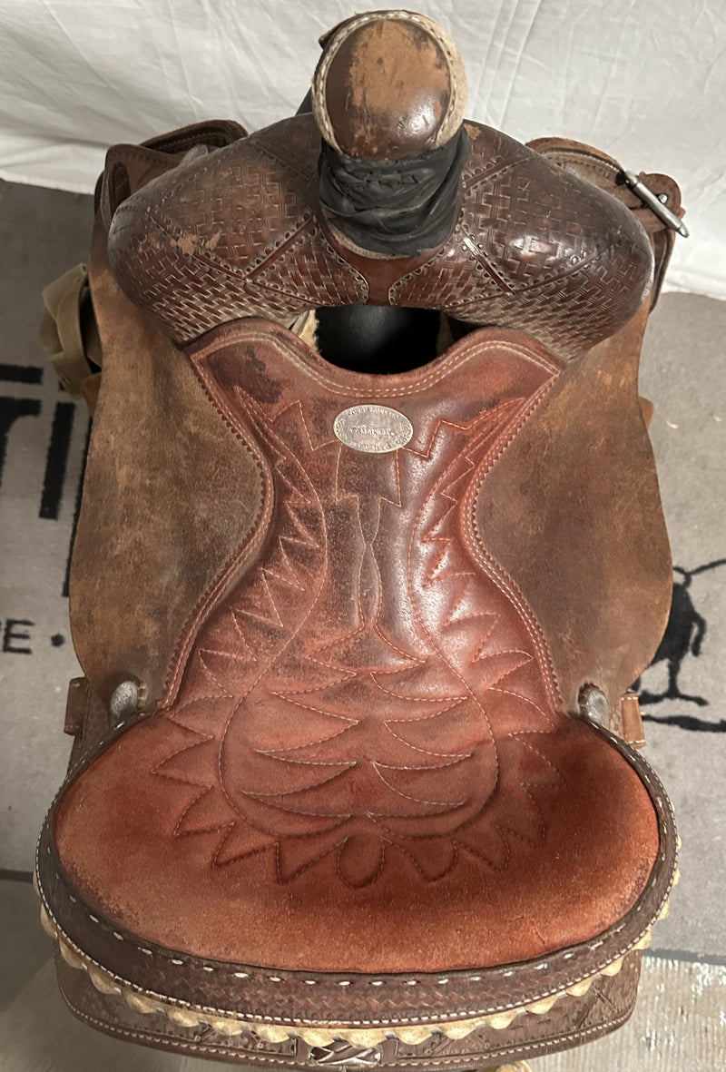 Load image into Gallery viewer, Used Courts Sharon Camarillo All Around Saddle 14"
