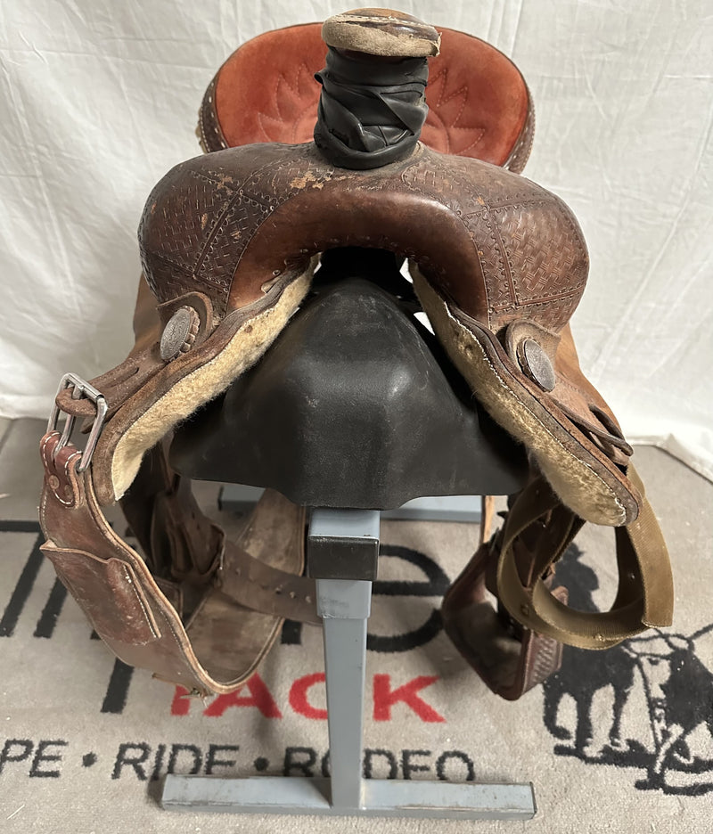 Load image into Gallery viewer, Used Courts Sharon Camarillo All Around Saddle 14"
