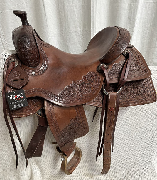Used Circle L Cowhorse Saddle 16