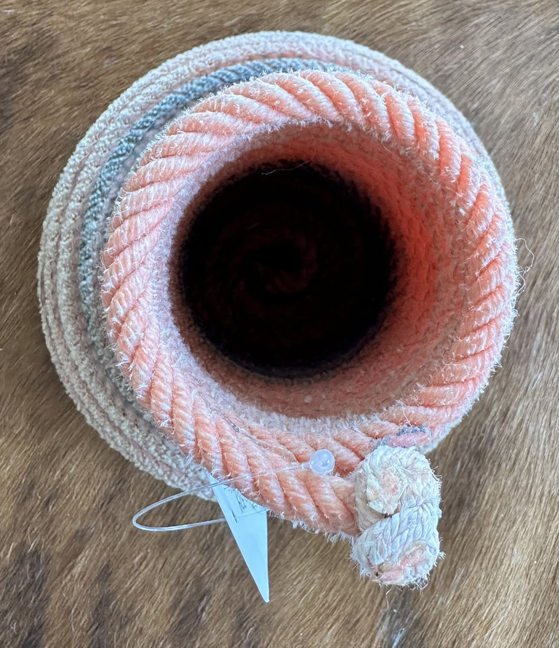 Load image into Gallery viewer, Vase Shape Lariat Rope Basket - Red
