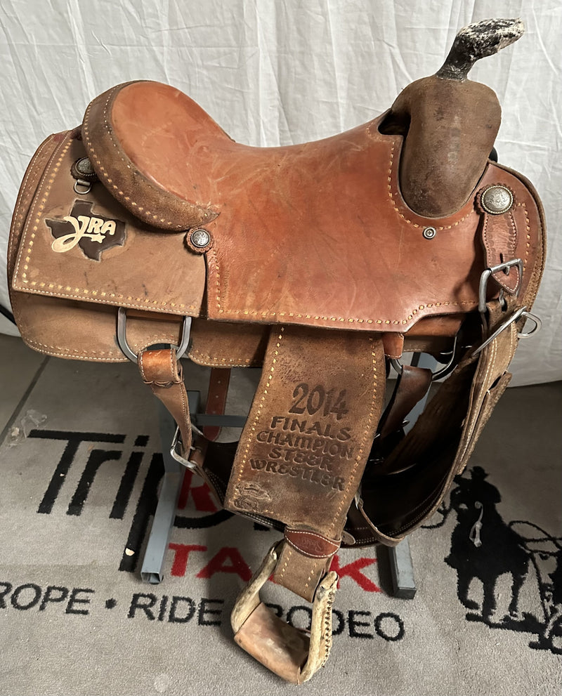 Load image into Gallery viewer, Used Tod Slone 2014 Trophy Doggin Saddle 16"
