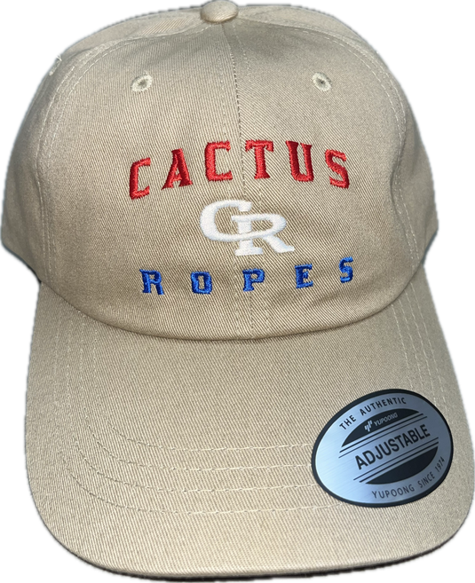 Cactus Ropes Solid Back Ball Cap - Tan