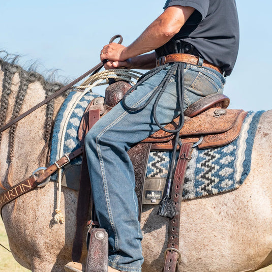 Rattler Calf Roping Jerkline Lite - Black