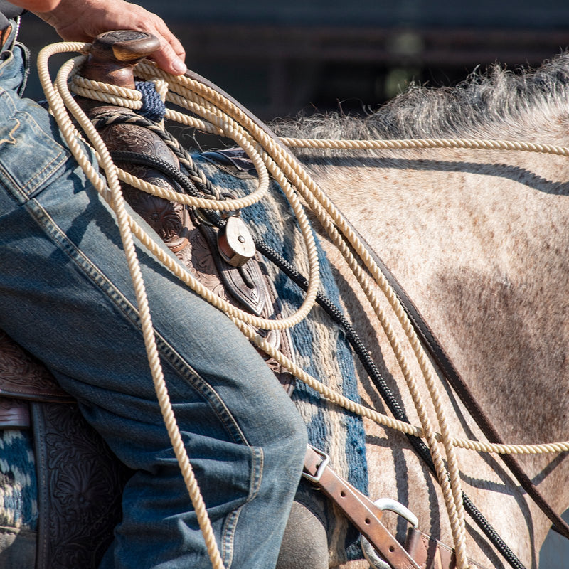 Load image into Gallery viewer, Rattler Calf Roping Jerkline Lite - Black
