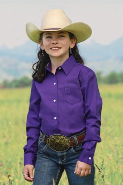 Cruel Girls Long Sleeve Solid Shirt - Purple