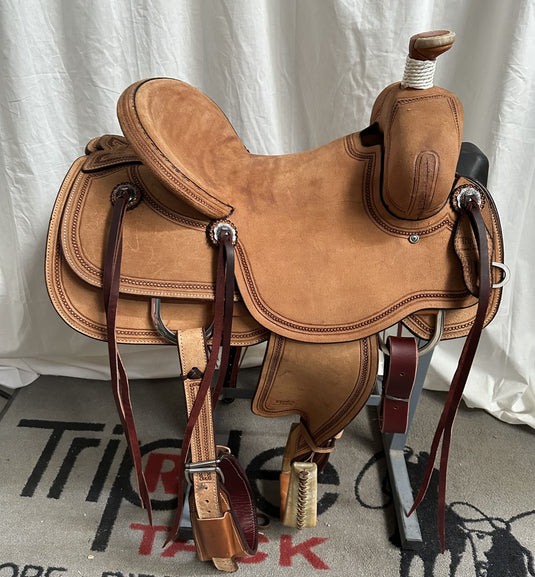 Triple R Modified Association Rancher Saddle 15.5
