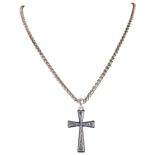 Justin Textured Cross Necklace