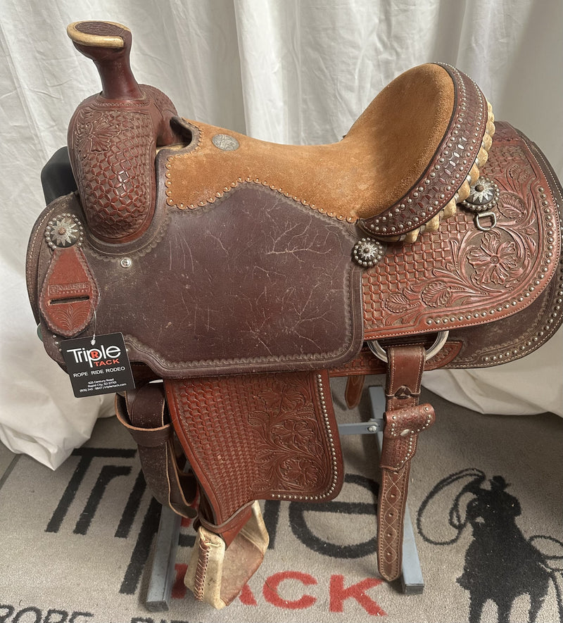 Load image into Gallery viewer, Used Martin 7/8 Combo Team Roper Saddle 14.5"

