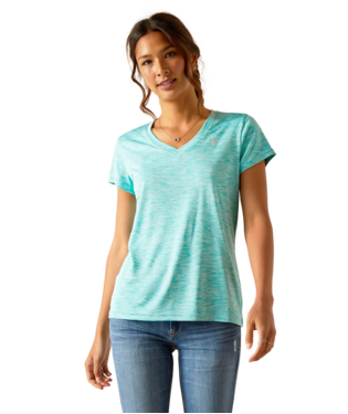 Load image into Gallery viewer, Ariat Womens Laguna Short Sleeve Baselayer Shirt - Baltic
