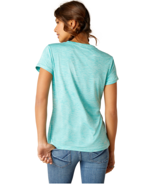 Ariat Womens Laguna Short Sleeve Baselayer Shirt - Baltic