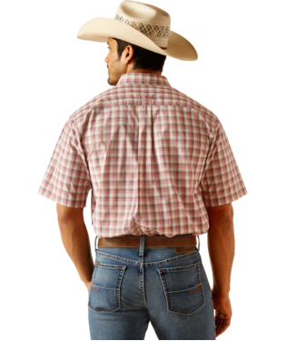 Load image into Gallery viewer, Ariat Mens Pro Series Thatcher Classic Fit Short Sleeve Shirt - Tea Rose
