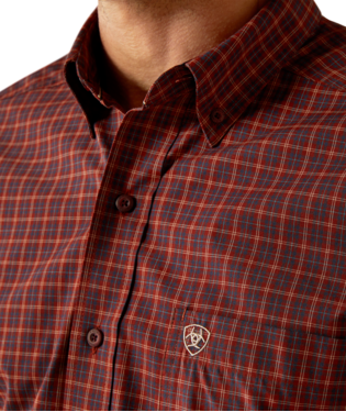 Load image into Gallery viewer, Ariat Mens Pro Series Pavel Classic Fit Long Sleeve Shirt - Burgundy
