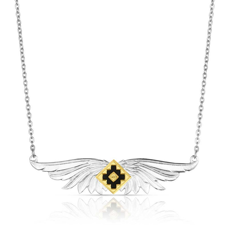 Load image into Gallery viewer, Montana Silversmith's Southwestern Resilience American Made Feather Necklace
