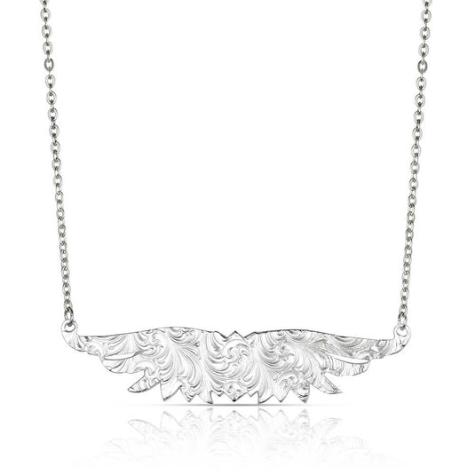 Montana Silversmith's Southwestern Resilience American Made Feather Necklace